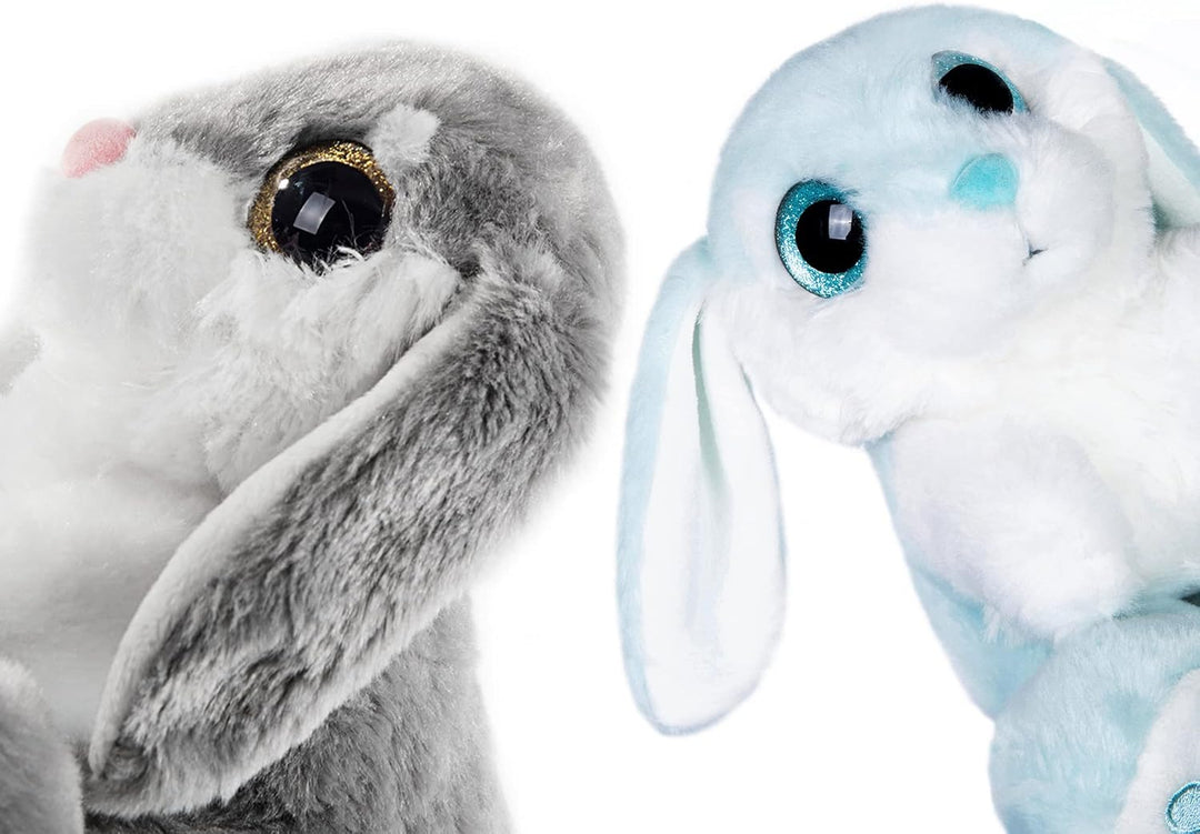 My OLi Osterhase Kuscheltiere 2 Stück Plüsch Hasen 18cm Floppy Ohren Sitzen Stofftier Hase für Kinde