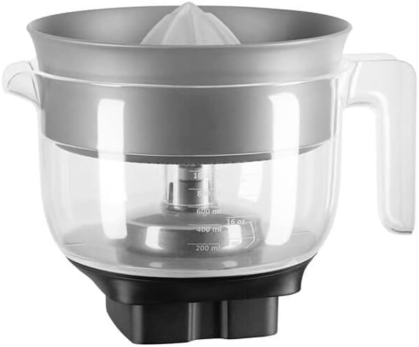 KitchenAid 5KSB1CPA Zitruspresse, Kunststoff, Transparent und Grau