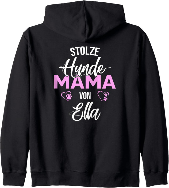 Stolze Hundemama von Ella Hund Frauchen Kapuzenjacke
