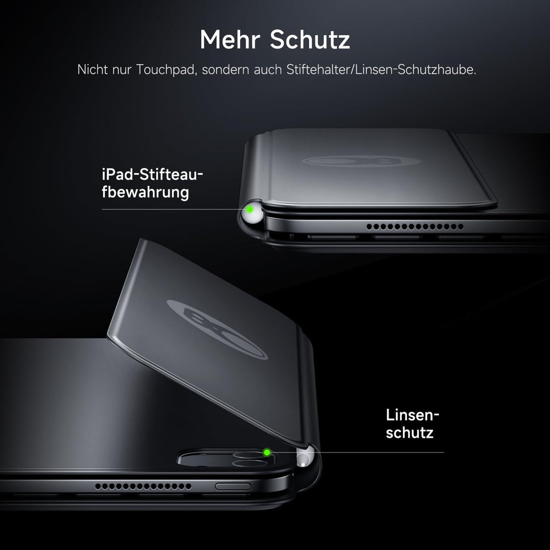 HOU für Tastatur iPad Air 11 Zoll M2/M3 &amp; Air 5./4. Gen. &amp; Pro 11 Zoll 4.–1. Gen. (2018–2022), Ultra