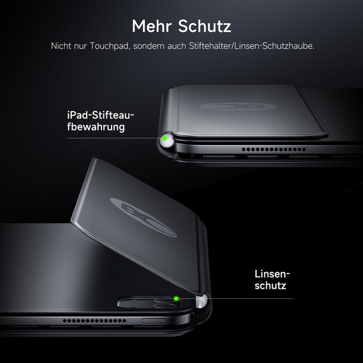 HOU für Tastatur iPad Air 11 Zoll M2/M3 &amp; Air 5./4. Gen. &amp; Pro 11 Zoll 4.–1. Gen. (2018–2022), Ultra