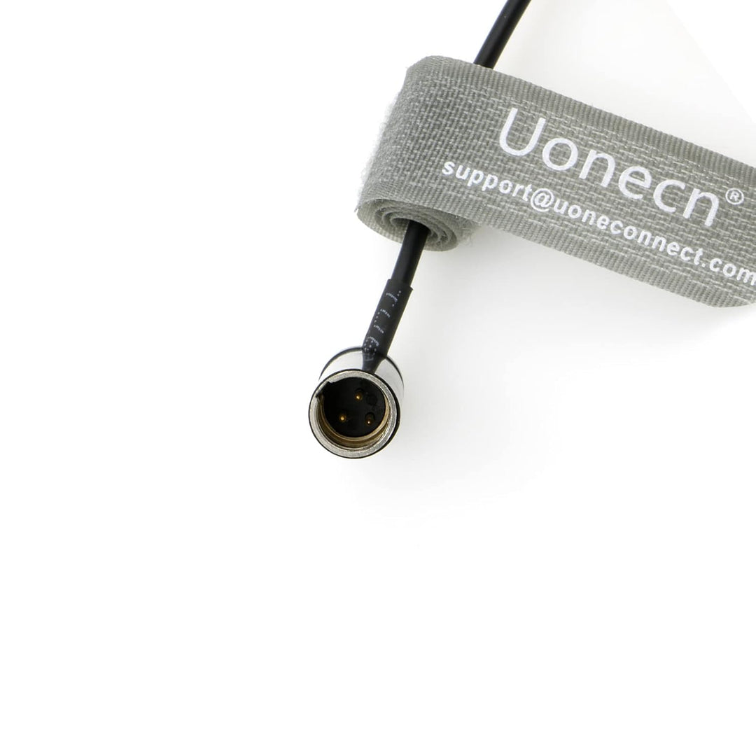 Uonecn Low-Profile-Audiokabel Mini XLR 3-Pin Männlich auf TRS 3,5mm rechtwinklig verriegelnd für Can