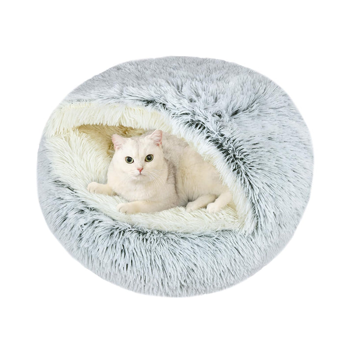 Katzenbett, Katzennest, Haustierbett Tierbett, Kleine Hundebett Waschbarer Flauschiges Rund Weich Ka