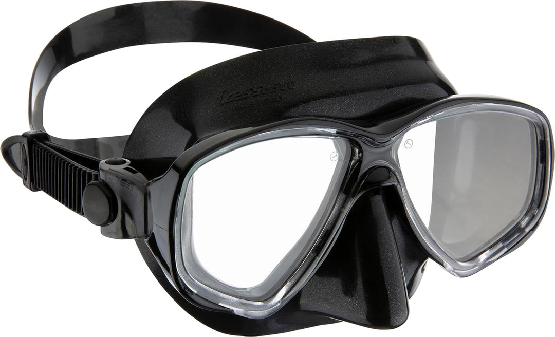 Cressi C/Set Marea VIP (New) Schnorchel Einheitsgrösse Schwarz/Schwarz, Einheitsgrösse Schwarz/Schwa