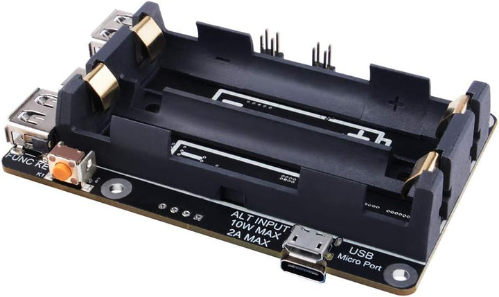 GeeekPi Raspberry Pi UPS V5 Netzteil, unterbrechungsfreie USV HAT, unterstützt 18650 Akkuladegerät P