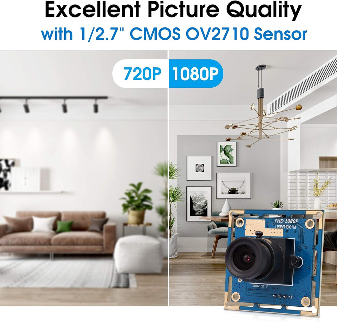 Svpro 2-Megapixel-HD-Freier Treiber für USB-Kameras 1 / 2,7 '' CMOS OV2710 Maximale Auflösung 1920X1