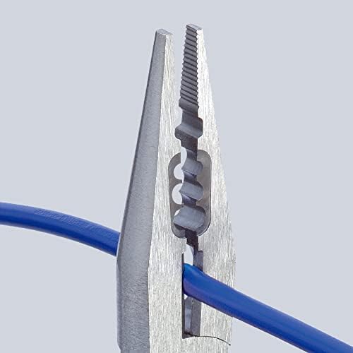 Knipex Verdrahtungszange verchromt, mit Mehrkomponenten-Hüllen, mit Befestigungsöse zum Anbringen ei