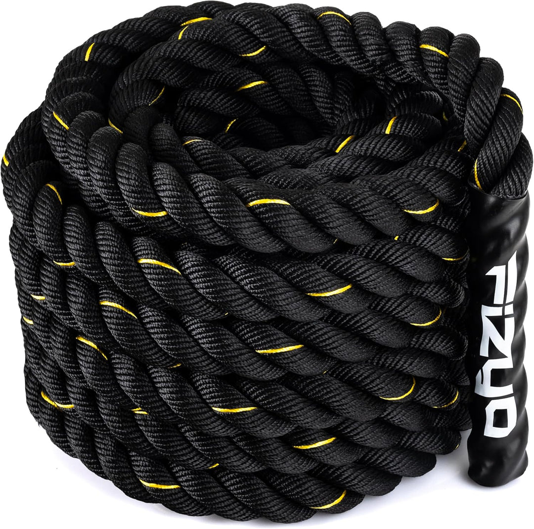 FIZYO Battle Rope 12m – Fitness Seil für Functional Training, Kraft, Ausdauer &amp; Muskelaufbau – Robus