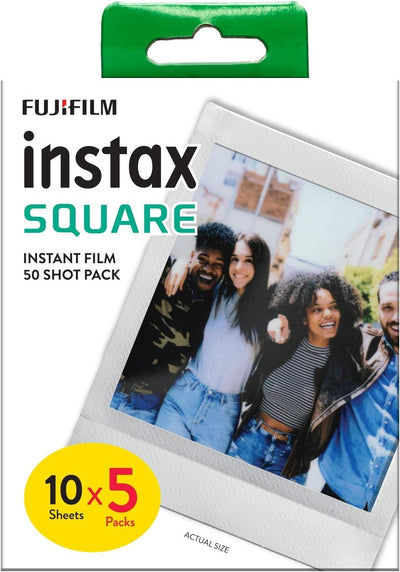 instax Square Link Smartphone Printer, Midnight Green Square Film, 5'er Pack (5x10 Aufnahmen) Midnig