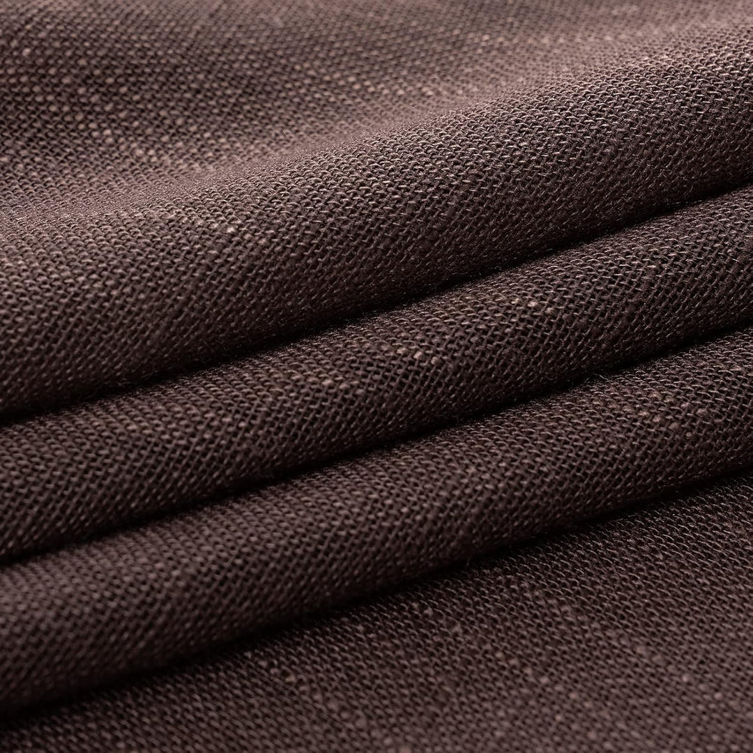 MIULEE 2er Set Voile Vorhang Sheer Leinenvorhang mit Ösen Transparente Leinen Optik Gardine Ösenscha