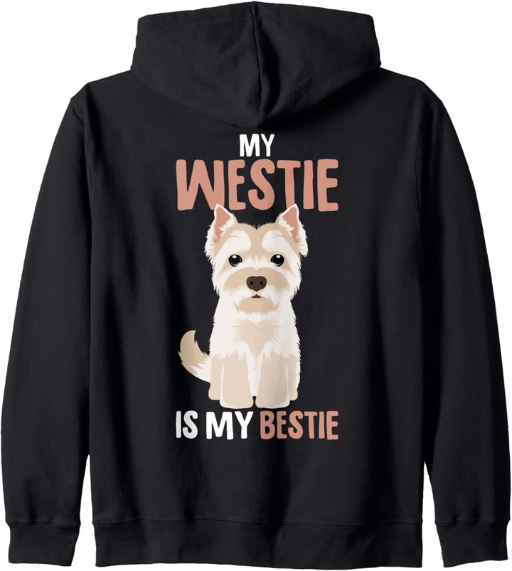 West Highland White Terrier Hund Westie Kapuzenjacke