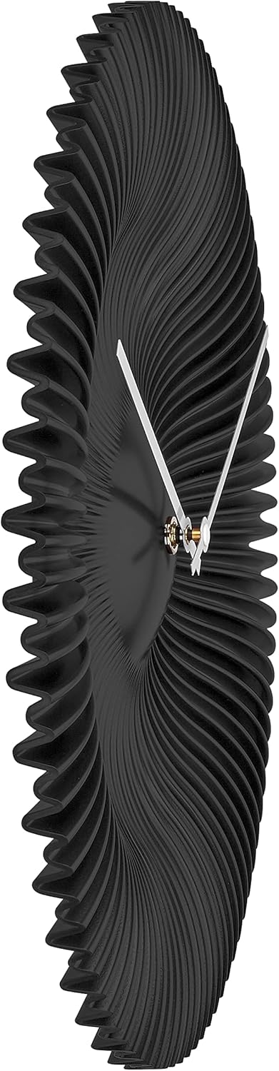 TFA Dostmann Funk Design-Wanduhr Rokoko, 60.3520.01, analog, exklusiv für TFA designt, extravagant,