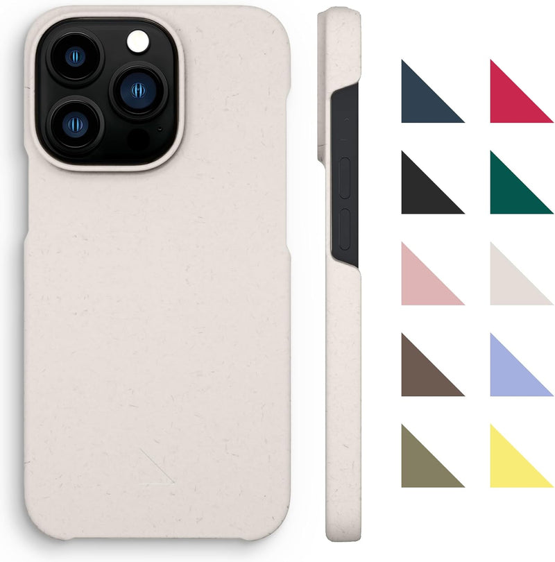 agood Company Pflanzliche Handyhülle, iPhone 13 Pro Hülle - Biologisch abbaubare Handyhülle - Schlan