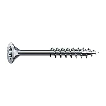 SPAX Universalschraube, 5 x 80 mm, 180 Stück, Teilgewinde, Senkkopf, T-STAR plus T20, 4CUT, WIROX A9