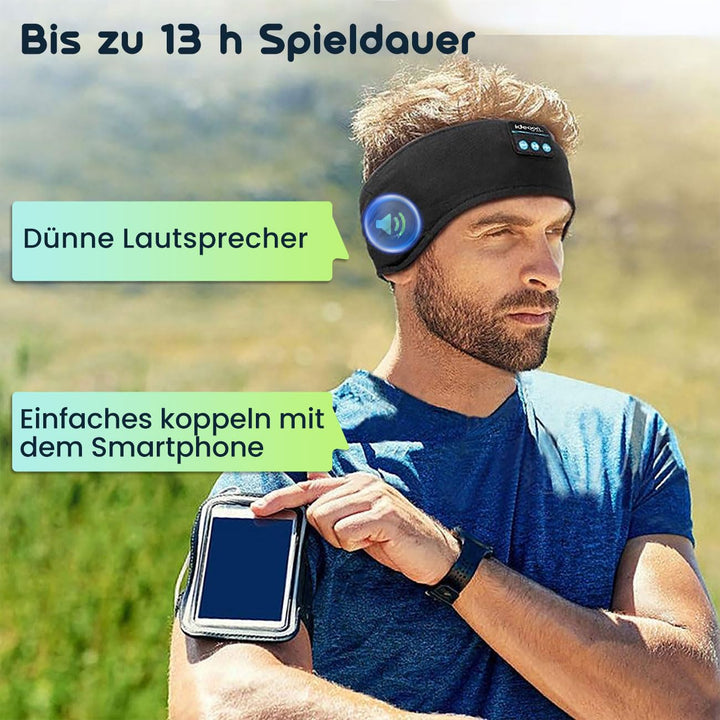 ideoon Smartes Kopfhörer-Stirnband, Bluetooth 5.4, Freisprecher & Sprachsteuerung, schwarz: Ein bequ