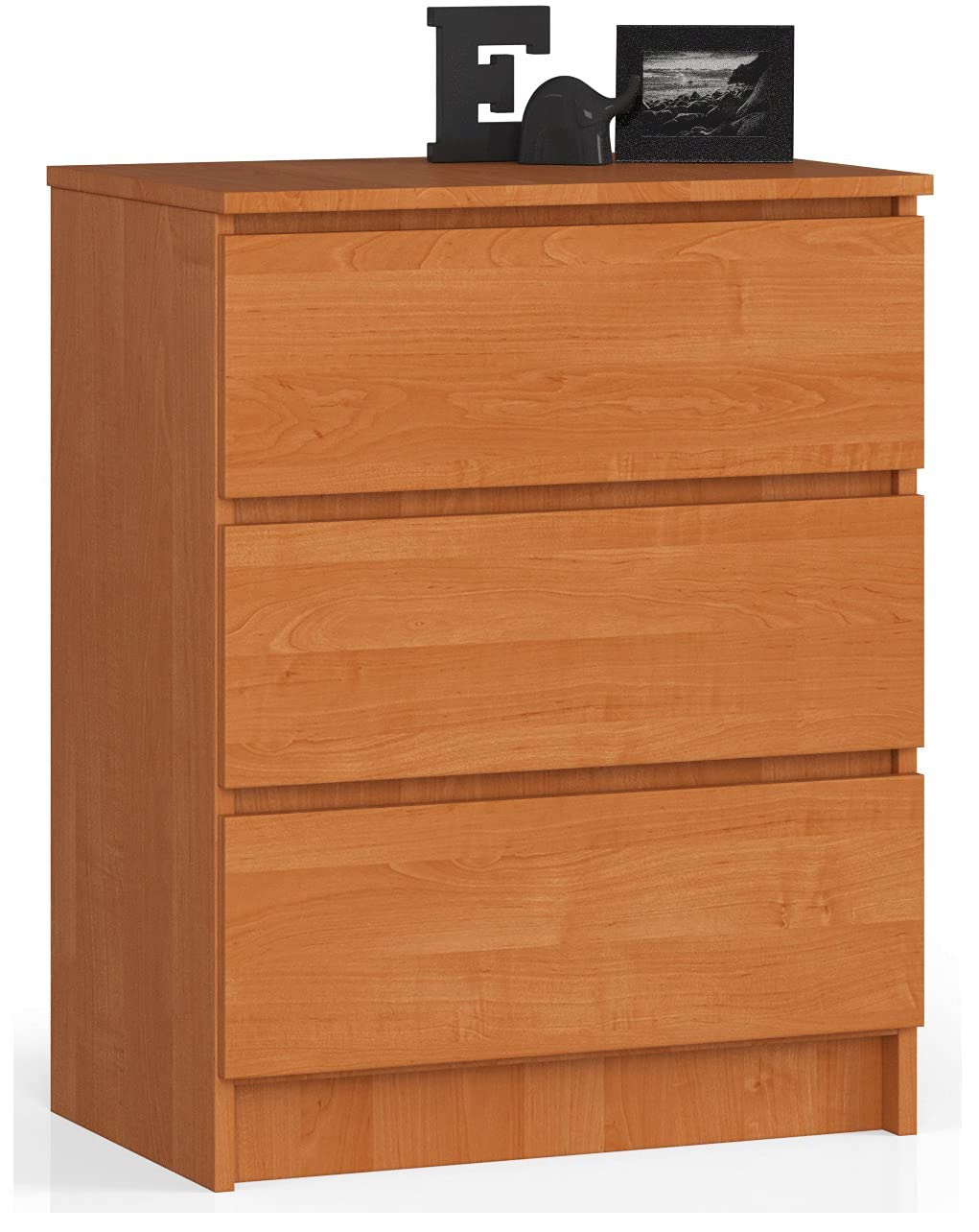 AKORD Kommode K60 mit 3 Schubladen | für das Wohnzimmer Schlafzimmer Schrank Büro Arbeitszimmer | Mo