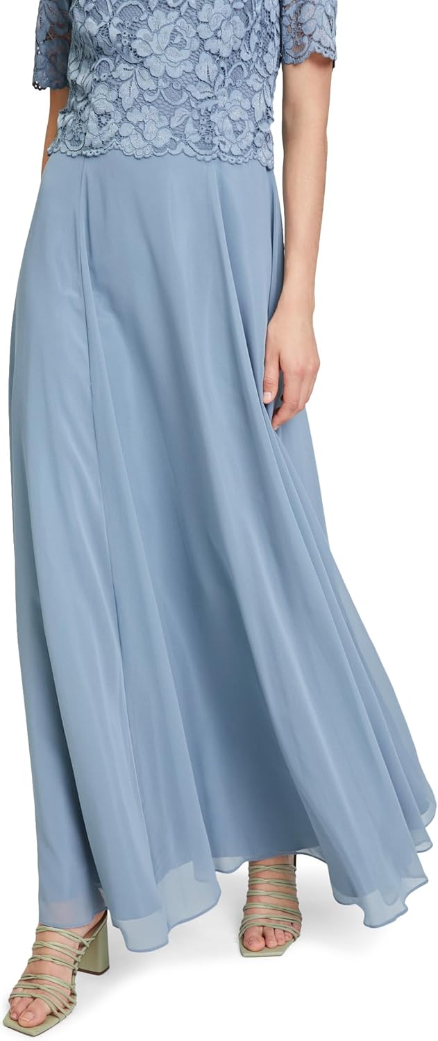 Vera Mont Damen 0266/4825 Kleid 52 Bluish Grey, 52 Bluish Grey