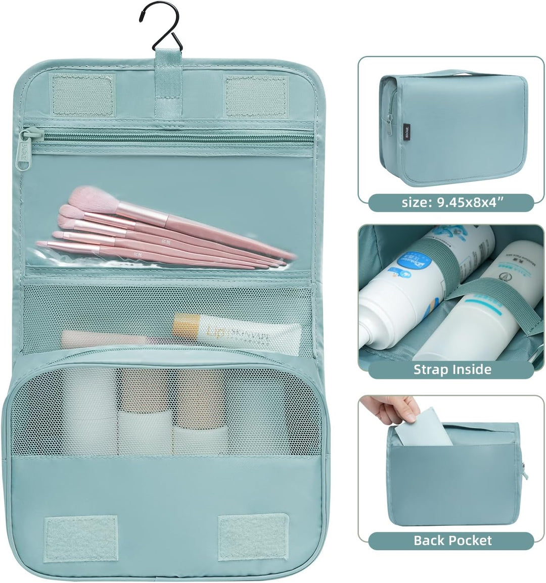 BAGAIL 10er-Set Packwürfel in verschiedenen Grössen Packorganizer für Reisezubehör Handgepäck Koffer