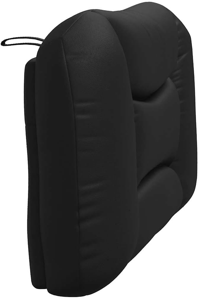 vidaXL Kopfteilkissen Hvar Schwarz 100 cm Kunstleder, Schwarz 100 cm