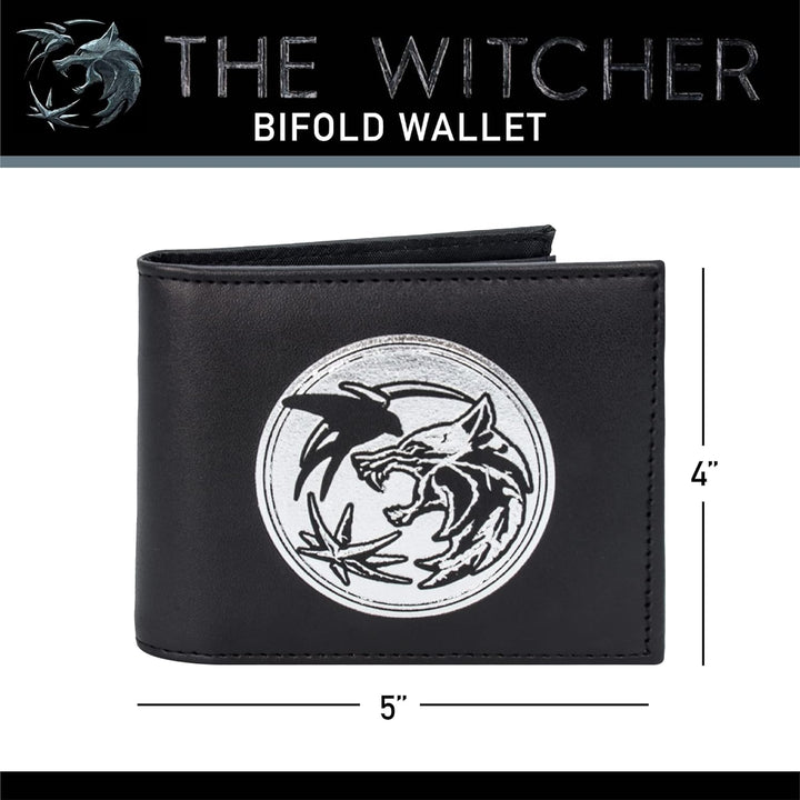 Concept One Netflix The Witcher Bifold Reisebrieftasche, Schwarz