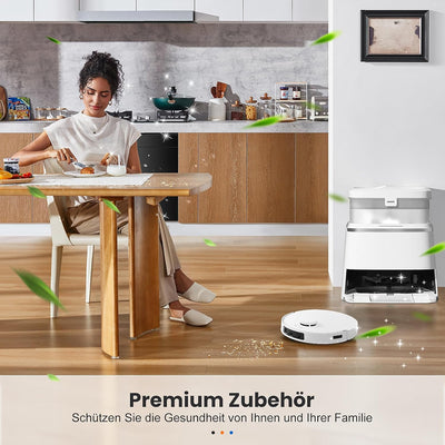 22 Stück Zubehör für Ecovacs Deebot T30 Omni / T30 Pro Omni Saugroboter, 1 Hauptbürste 6 Staubbeutel