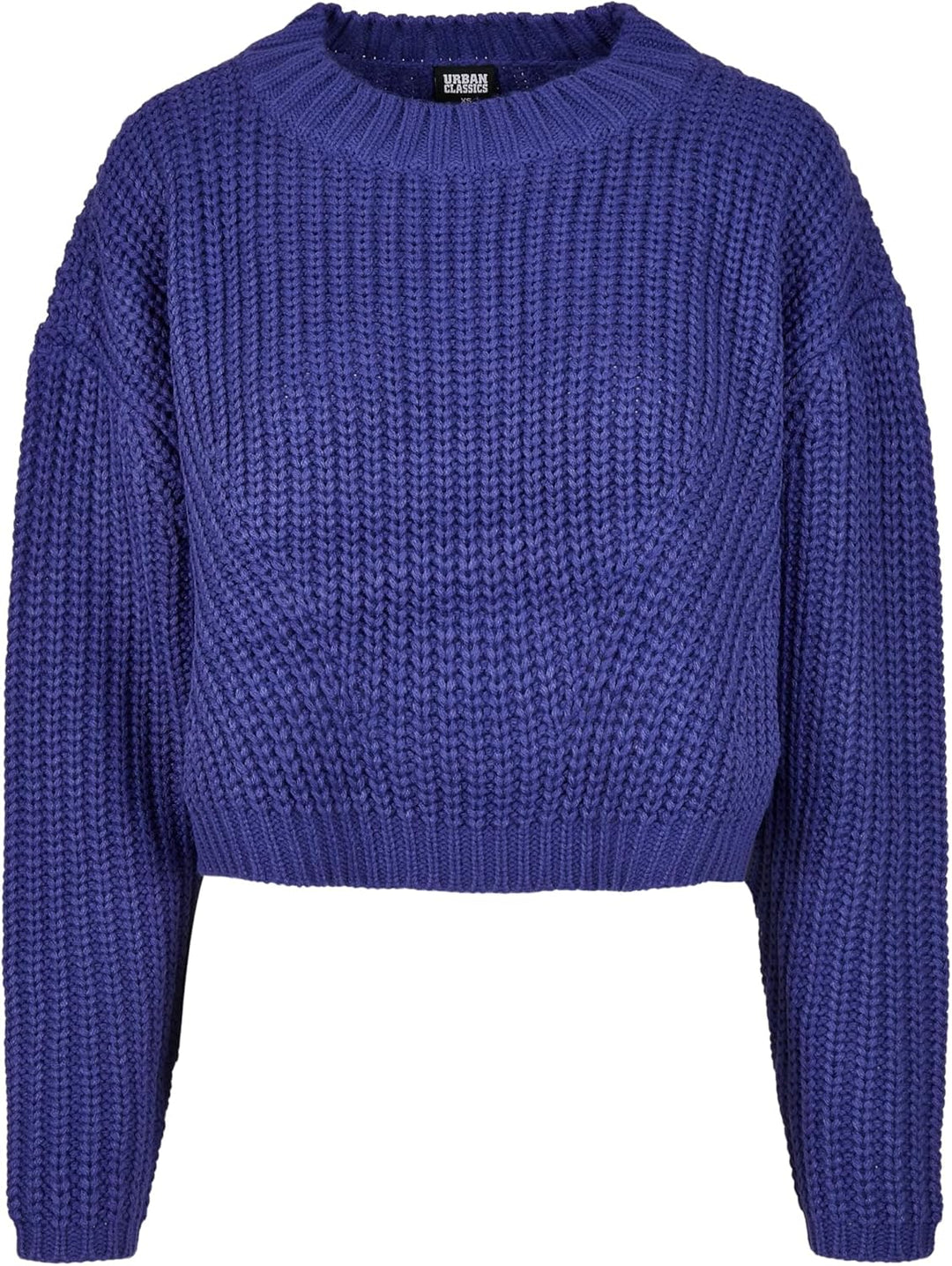 Urban Classics Ladies Wide Oversize Sweater Frauen Strickpullover schwarz Basics, Streetwear XS Gros