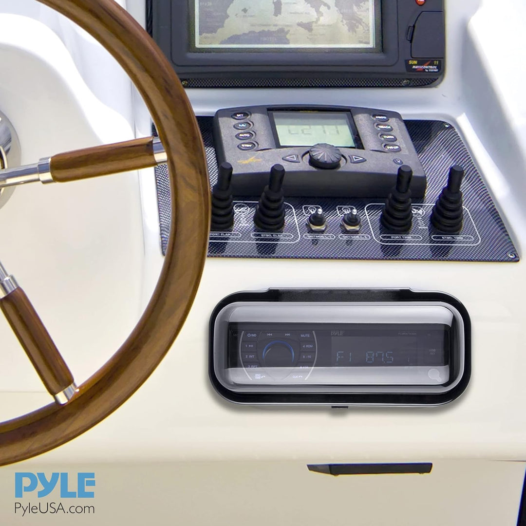Pyle wetterfeste Radio Schild weiss, weiss