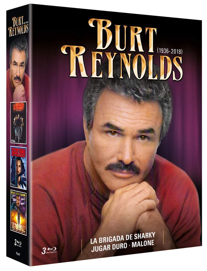 Burt Reynolds 3 BDs Jugar Duro+La Brigada de Sharky+Malone [Blu-ray], Blu-ray