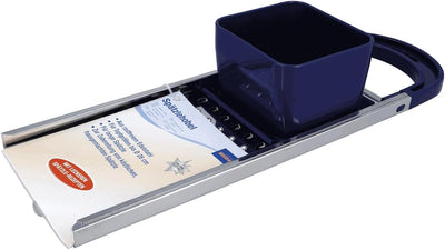 EUROHOME Spätzlereibe Edelstahl Kunststoff ohne "Nase" für kurze Knöpfle - Spätzlehobel 33 x 11 x 6,