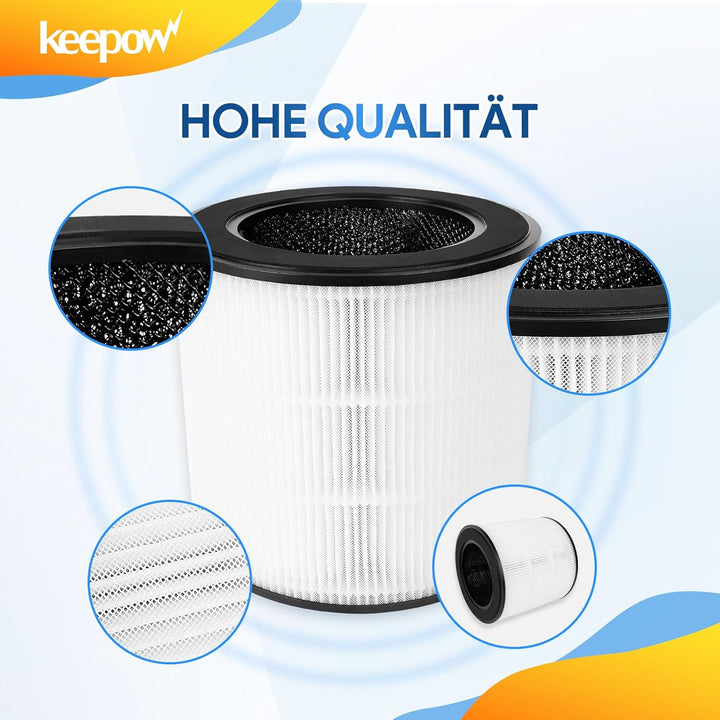 KEEPOW FY0293/30 FY0194/30 Ersatzfilter für Philips Luftreiniger 800 Series Hepa Filter, Luftfilter