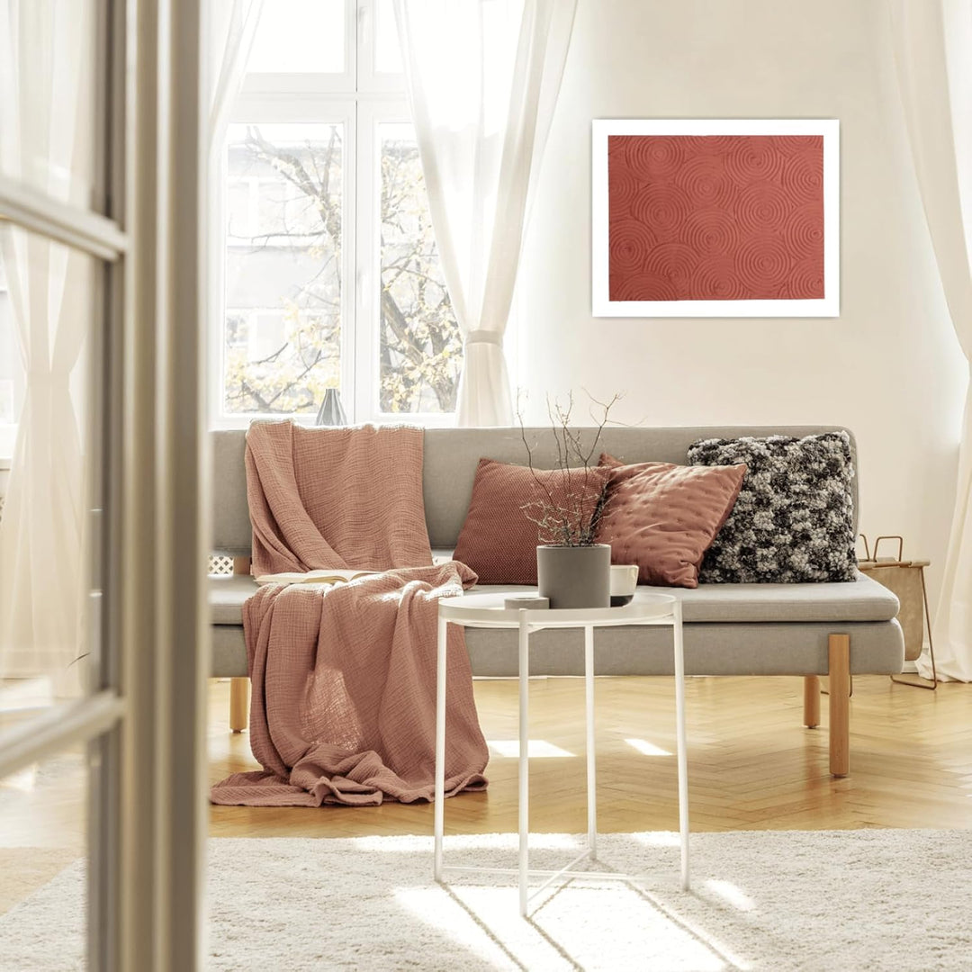 LM-Kreativ LM Struktur Paste fein 1,7 KG - Rost Rot - Strukturpaste für Leinwand - Perfekt für Bilde