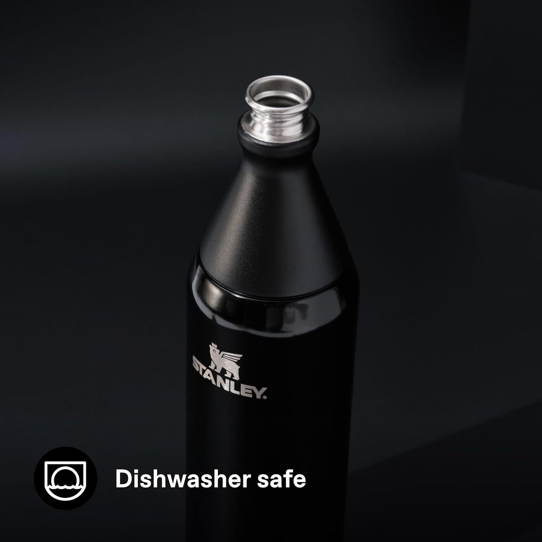 Stanley All Day Slim Trinkflasche Edelstahl 0.6L - Thermosflasche Kühlt 6 Stunden - 11 Stunden Eisge