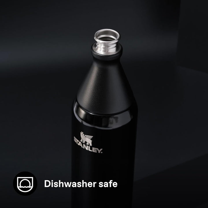 Stanley All Day Slim Trinkflasche Edelstahl 0.6L - Thermosflasche Kühlt 6 Stunden - 11 Stunden Eisge