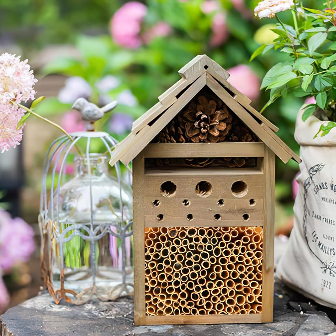 500 STK Nisthülsen für Insektenhotel, 20 cm lang Nisthülsen für Wildbienen, Insektenhotel Füllmateri