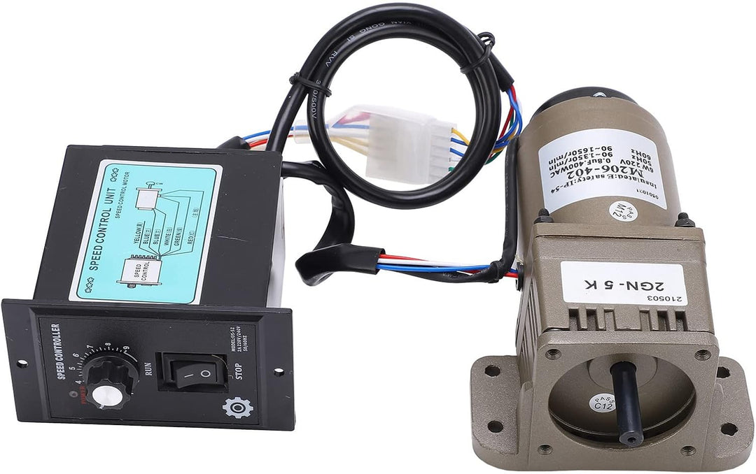 AC-Getriebemotor, AC 220V 6W Einphasen-Asynchron-Getriebemotor mit einstellbarer Geschwindigkeit (5K