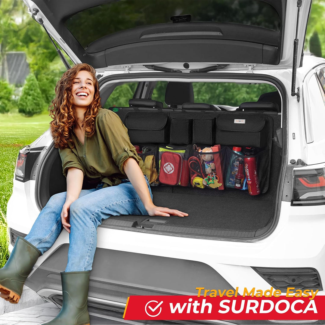 SURDOCA Auto Kofferraum Organizer für SUV, [7 Mal AKTUALISIERT] Auto Kofferraumtasche, Autozubehör I
