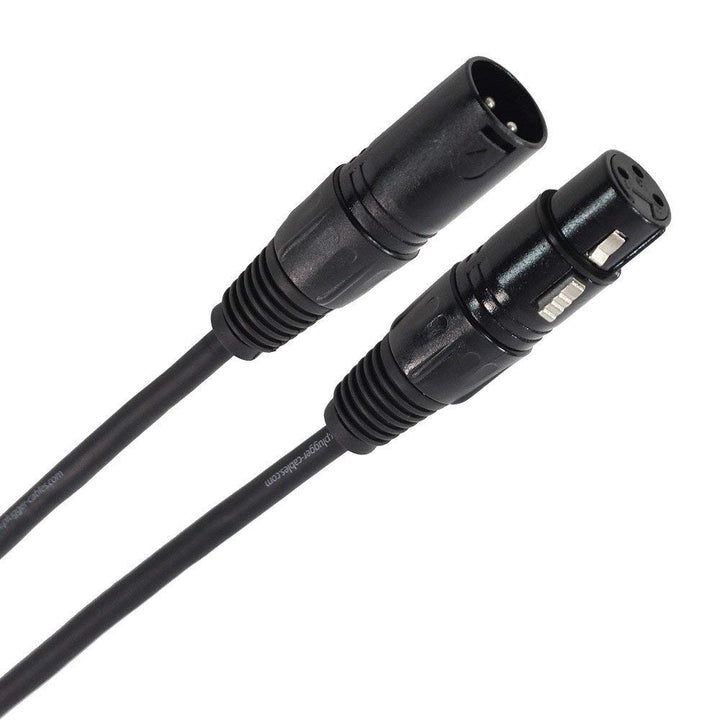 Plugger Câble DMX XLR femelle 3b/mâle 3b 20m Noir Noir 20 meter, Noir 20 meter