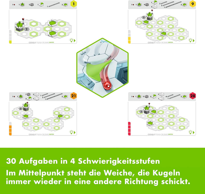 Ravensburger 25572 GraviTrax The Game Switch - Logikspiel für Kugelbahn Fans, Konstruktionsspielzeug