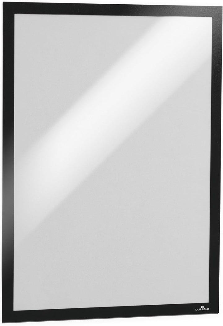 Durable Info-Rahmen Duraframe (A3, selbstklebend mit Magnetverschluss) 6 Stück, schwarz, 488301 A3 s
