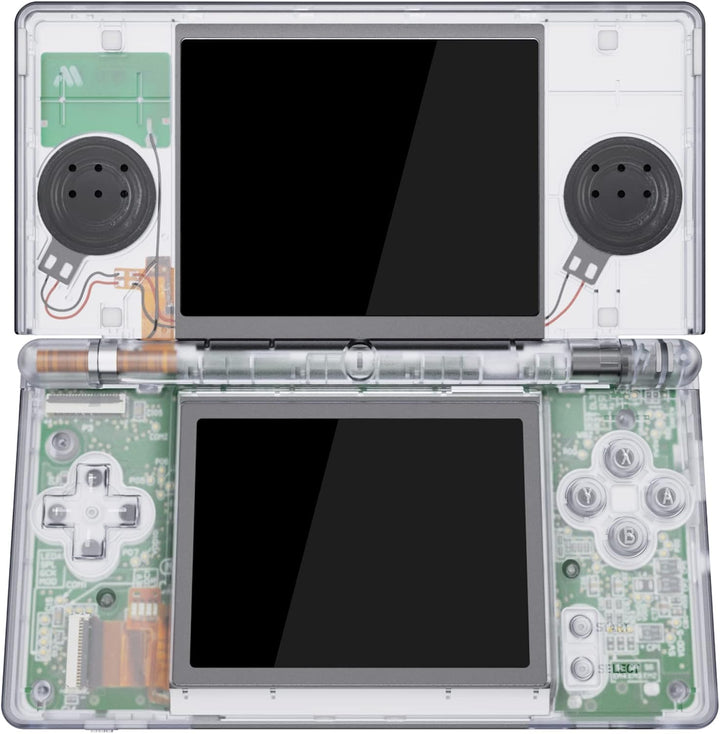 eXtremeRate Ersatz Gehäuse Case für Nintendo DS Lite NDSL, Voll Hülle&Knöpfen&Screen Protector Shell