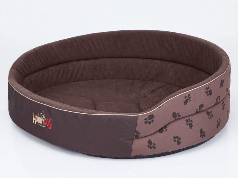 Hobbydog Hundebett Schaumstoff Grösse 7 Hellbraun mit Pfoten Hellbraun mit Pfoten. Size 7, Hellbraun