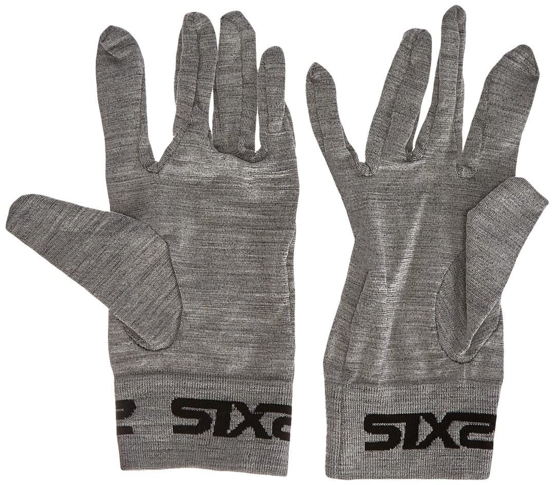 SIXS Unterhandschuhe Glx Merinos, Grau, Grösse L/XL