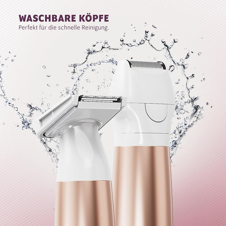 WAHL Trim & Shave, Damen-Trimmer, Damen-Rasierer, Haarentfernung, Bikinizone und Achselhöhlen, sanft