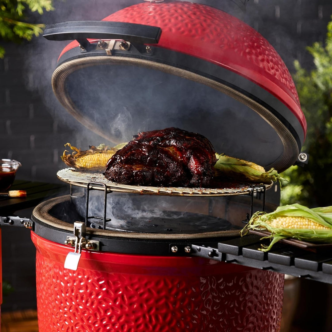 Kamado Joe® - SloRoller mit Kochgestellsystem Big Joe Schwarz Big Joe SloRoller, Big Joe SloRoller