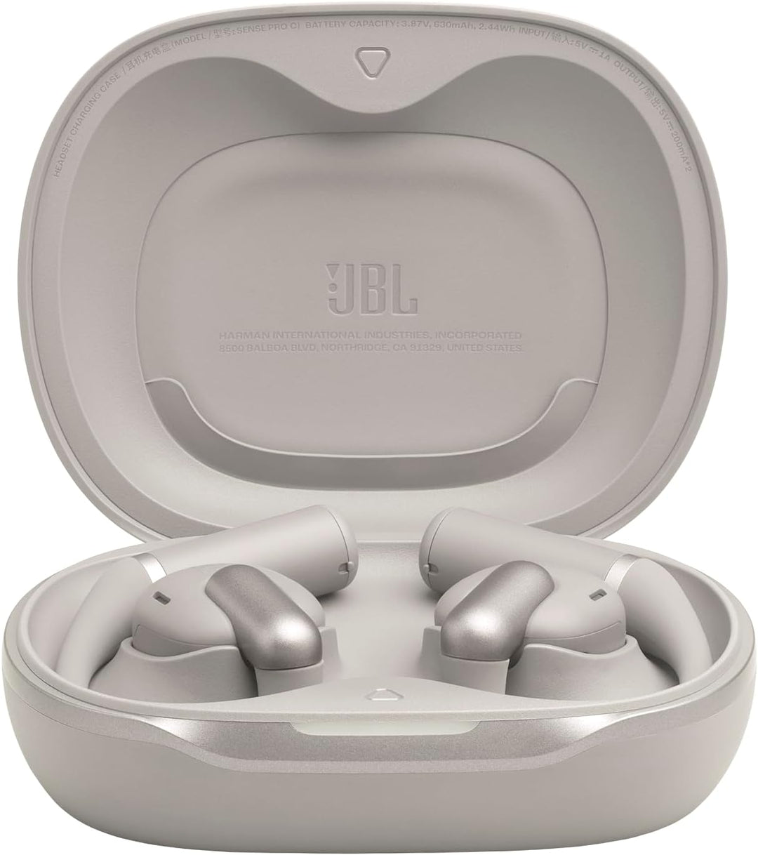 JBL Sense Pro kabellose Open-Ear-Kopfhörer, Hi-Res Audio, 38 Stunden Spielzeit, 4 Mikrofone, IP54 Wa