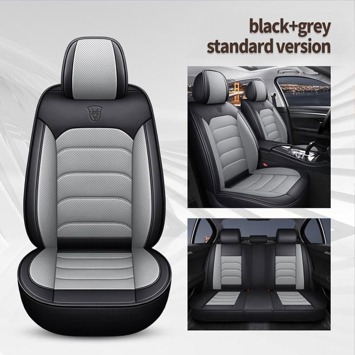 Sitzbezüge Auto 5 Stück für Volvo V60 Sitzbezug Auto Set Leder Vordersitze Schonbezug Autositze Rück