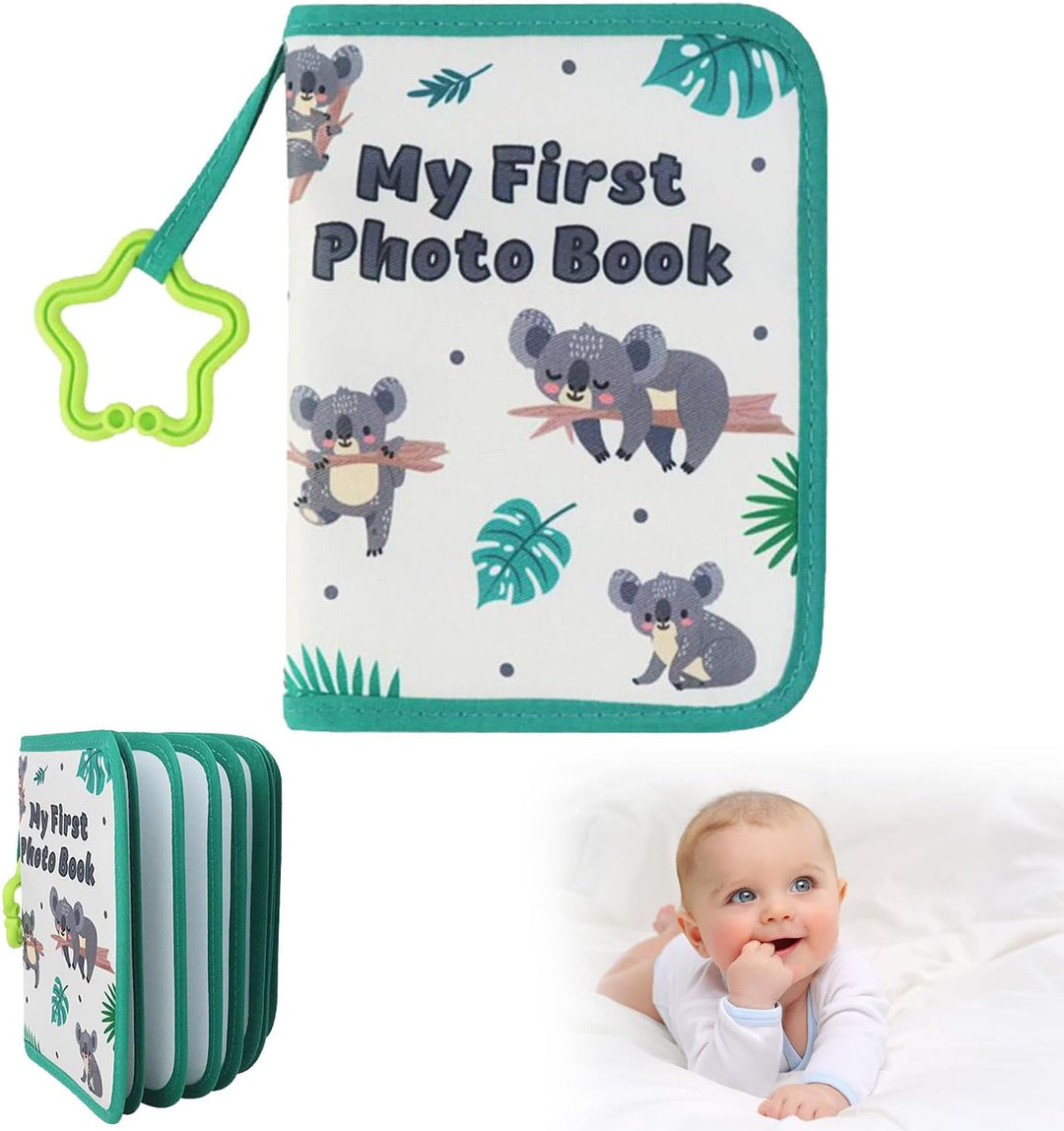 Baby-Fotoalben,First Photo Album Gift for Baby,Baby-Erinnerungsbuch Weiches Stoff-Fotobuchalbum,Foto