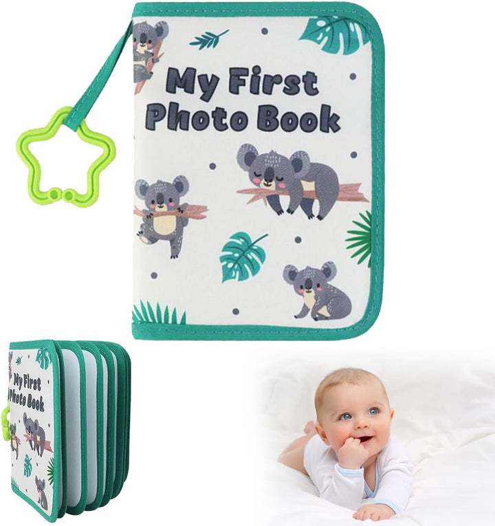 Baby-Fotoalben,First Photo Album Gift for Baby,Baby-Erinnerungsbuch Weiches Stoff-Fotobuchalbum,Foto