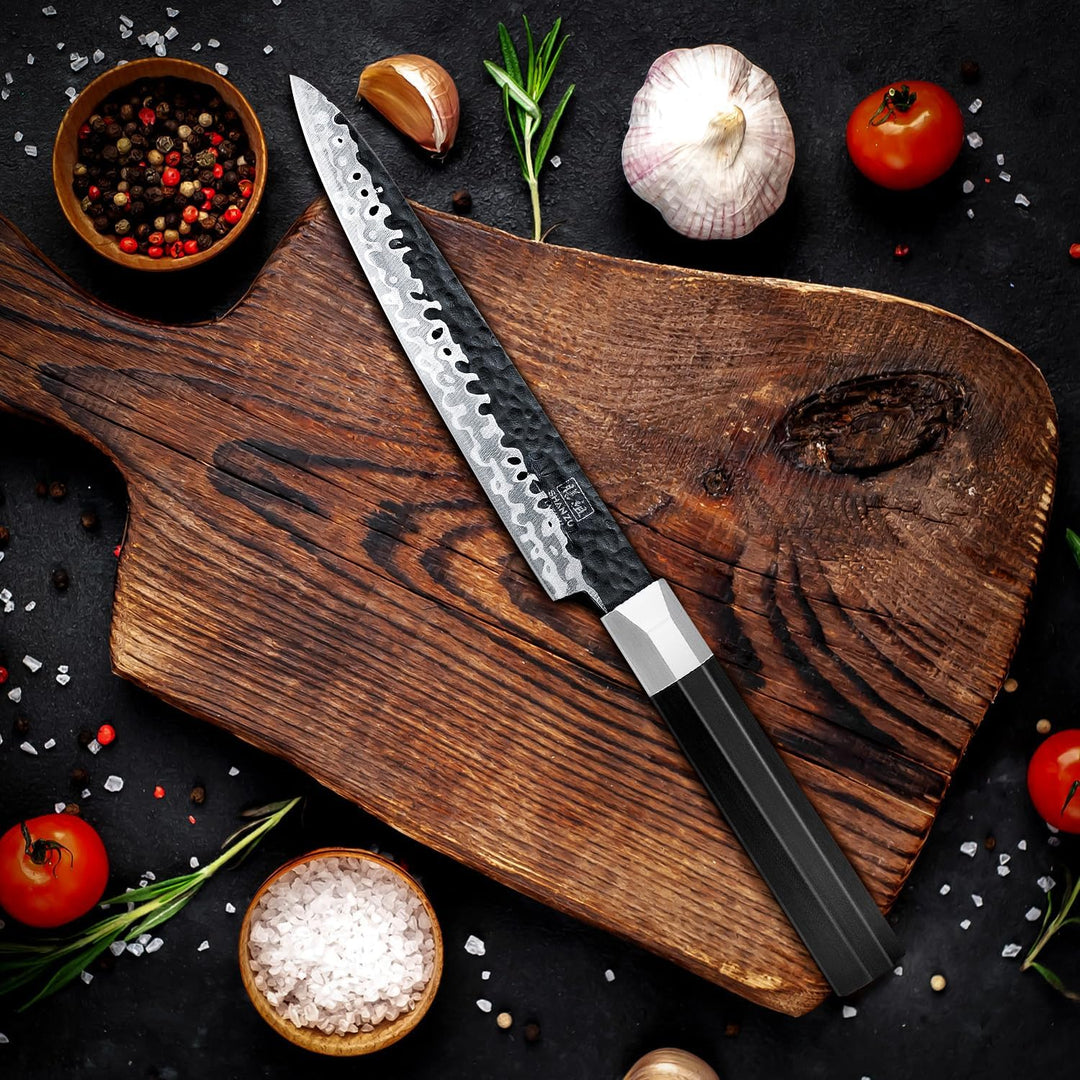 SHAN ZU Japanisches Kochmesser 15cm Allzweckmesser, 15cm Allzweckmesser