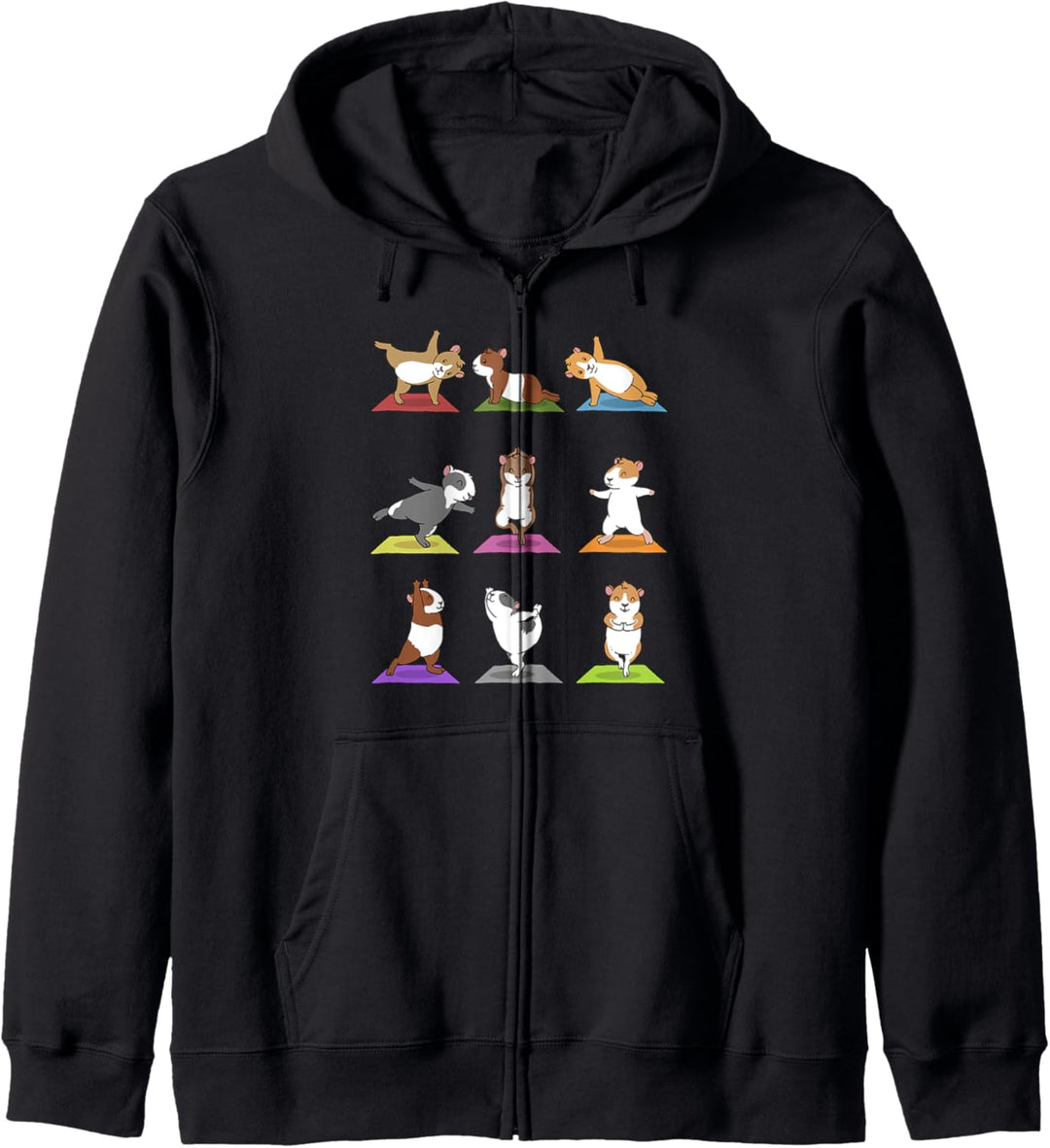 Meerschweinchen Yoga Kapuzenjacke